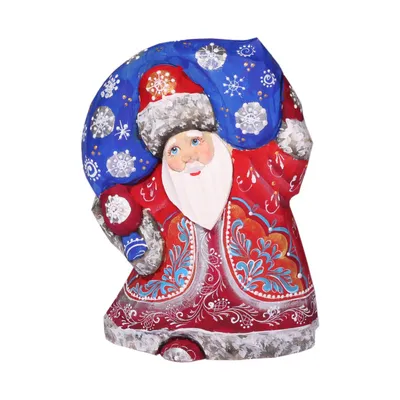 Дед мороз русский с мешком подарков…» — создано в Шедевруме