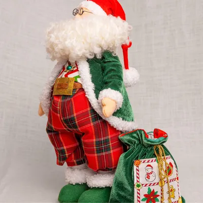 Набор для творчества - создай елочное украшение из фетра \"Дед мороз с мешком  подарков\" - купить с доставкой по выгодным ценам в интернет-магазине OZON  (1114645300)