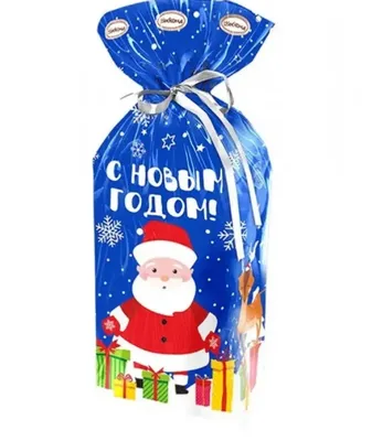 Дед мороз с мешком подарков на …» — создано в Шедевруме