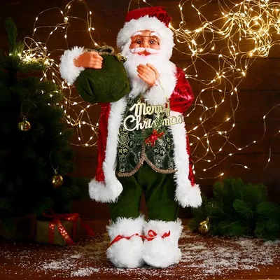 Мешок для подарков с ручкой, Дед Мороз купить в Чите Новый год в  интернет-магазине Чита.дети (12503882)