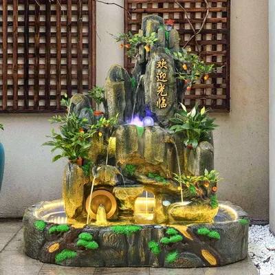 сделано в китае оптом декоративные фонтаны для дома дешевые крытый  китайский стекловолокно водяной занавес рока для дома| Alibaba.com