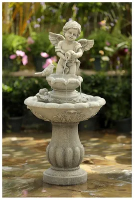 Фонтан для сада и дачи \"Амур\", Декоративный фонтан для дома, садовый фонтан  — купить в интернет-магазине по низкой цене на Яндекс Маркете