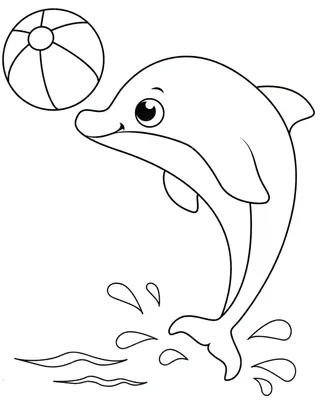 Дельфинчик Векторный объект Stock | Adobe Stock