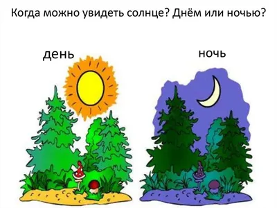 Сутки. Знакомим детей с частями суток: утро, день, вечер, ночь, страница 9.  Воспитателям детских садов, школьным учителям и педагогам - Маам.ру