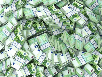 Пачка PNG денег евро стоковое фото. изображение насчитывающей богатство -  125539538