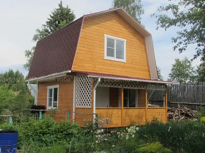 1-36 (1-25d) Деревянный дом с гаражом и террасой - Проекты ДЕРЕВЯННЫХ домов