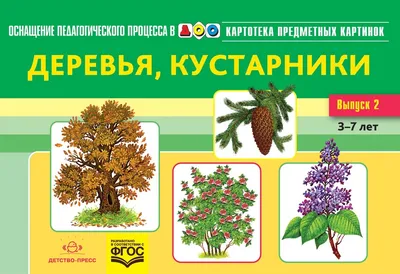 Книга Картотека предметных картинок. Выпуск 2. Деревья, кустарники. 3-7  лет.(Новый формат) ФГОС. Наглядный дидактический материал • Нищева Н.В. -  купить по цене 209 руб. в интернет-магазине Inet-kniga.ru | ISBN  978-5-90693-797-1