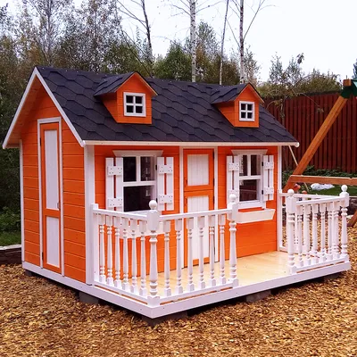 Детский деревянный домик для дачи \"Техас\"