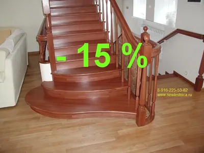 Деревянные лестницы для дачи в Калуге - изготовление на заказ, цены |  Купить дешево дачную лестницу на второй этаж.