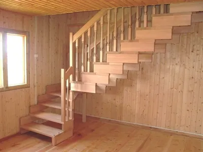 Монтаж лестницы в деревянном доме - dominant-wood.com.ua
