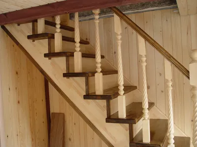 Деревянные лестницы на второй этаж: фото, цена