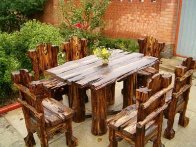Деревянные столы для дачи - Купить на дачу стол из дерева на заказ в Москве  | metallo-obrabotka24.ru