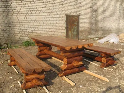 Купить деревянный стол для дачи из брашированной доски под \"старину\" в  стиле \"рустик\" в Златоусте, Чебаркуле, Сатке, Миассе, Москве, Самаре,  Челябинской области