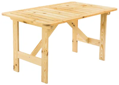 Массивный стол для бани и беседки сделанный из деревянных бревен и брусков  | стол для дачи и коттеджа | солидный стол ручной работы в загородный дом,  арт. 070804