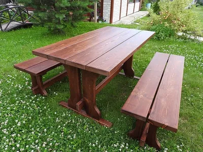 Садовый стол для дачи, дома, веранды деревянный кентукки | AliExpress