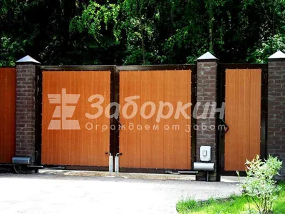 Деревянные ворота для дачи фото фотографии