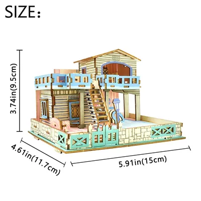 Купить Деревянный кукольный дом, мебель, игрушка, DIY миниатюрный кукольный  дом, подарки для детей | Joom