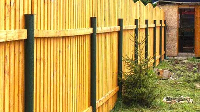 Деревянный забор на дачу в Санкт-Петербурге цена под ключ, купить с  установкой