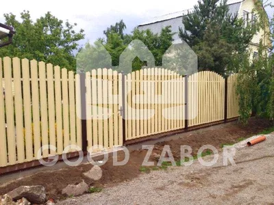 Как сделать деревянный забор своими руками: забор из дерева на даче |  Dnipro-M