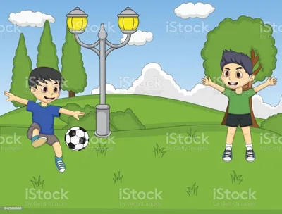 Дети играют в футбол. И будущее начинается