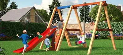 Какую детскую площадку поставить на даче