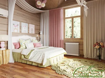 Детская в деревянном доме: интерьер комнаты, фото примеров дизайна | Деревянные  дома, Дизайн, Дом