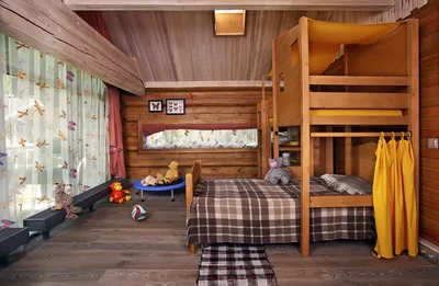 Как лучше оформить детскую комнату в коттедже из сруба? -  dominant-wood.com.ua