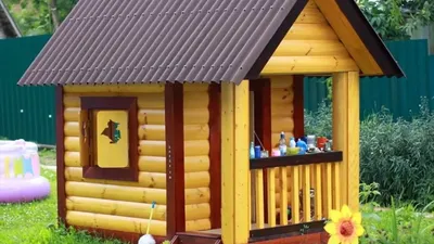 Купить детский деревянный домик для дачи