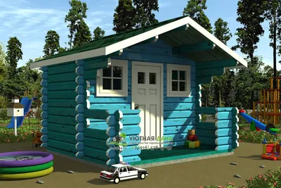 Деревянный игровой домик Бормио XL | Дети на Даче