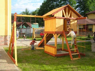 Детские игровые площадки для улицы для дачи деревянные недорого от  производителя в Москве и МО - страница 9 | ZonaSporta.com
