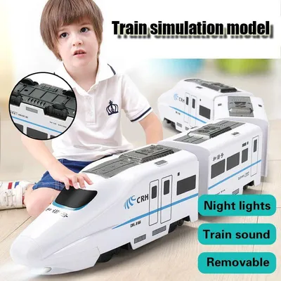 Классический паровой поезд на рельсах, паровой маленький поезд-трек,  имитация высокоскоростного поезда, детский поезд с дистанционным  управлением, Рождественская игрушка для мальчиков | AliExpress