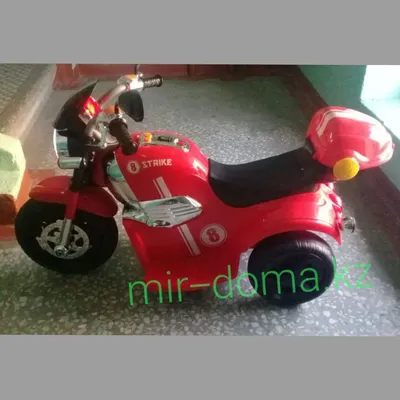 Детский трехколесный электромотоцикл \"MalinaBay HT-9920А\" красный большой,  с пультом управления, для детей, на аккумуляторе, автомобиль |  ЛабиринтМастер
