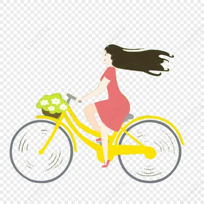 Девушка На Велосипеде — стоковая векторная графика и другие изображения на  тему Кататься на велосипеде - Кататься на велосипеде, Двухколёсный велосипед,  Подросток - iStock