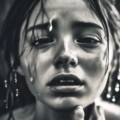 молодая девушка плачет и показывает слезы, разочарованные картинки,  разочарование, расстроенный фон картинки и Фото для бесплатной загрузки