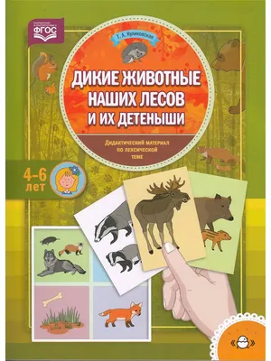 К речевому занятию по теме « Дикие животные весной» для дошкольников 4-5  лет ассоциации «Избушка» 1.Повторите с детьми названия диких животных наших  лесов : волк, лиса, медведь, заяц и выучите новые названия :