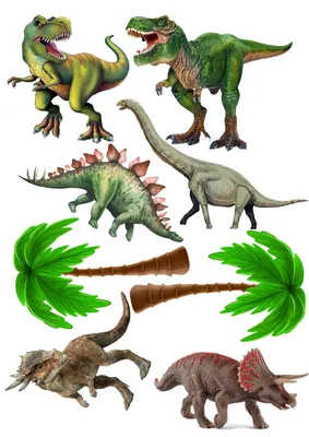 динозавры на торт | Динозавры, День рождения динозавра, Торты на день  рождения динозавра