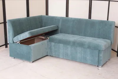 Угловой диван для кухни со спальным местом из моющейся экокожи со стразами  Swarovski - купить в Минске