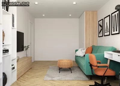 Дизайн-проект интерьера 3-х комнатной квартиры площадью 75 кв.м. для семьи  с ребенком | Студия Дениса Серова