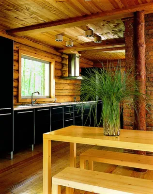 Интерьер деревянного дома из бруса внутри: 200+ фото, описание