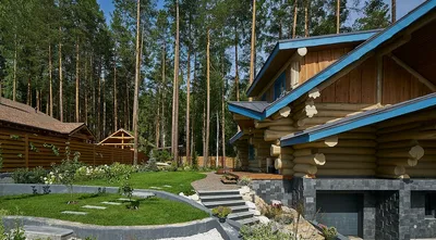Ландшафтный дизайн для загородного дома, купить деревянный дом под ключ
