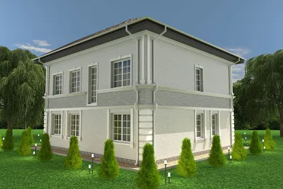 Дизайн фасада частного двухэтажного дома в стиле классика и лофт / Фасады  домов 2022 - YouTube