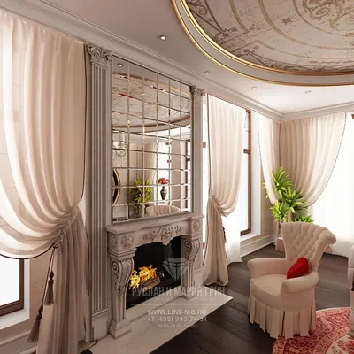 Дизайн гостиной с камином | 40 фото каминов в интерьере