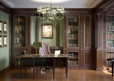 Дизайн кабинетов в доме , фото готовых интерьеров кабинетов в доме и идей  дизайна