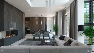 Дизайн интерьера квартиры и дома с 3D визуализацией и чертежами.