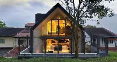 Дом из клееного бруса с плоской крышей: строительство, плюсы и минусы  материалов - Holz House