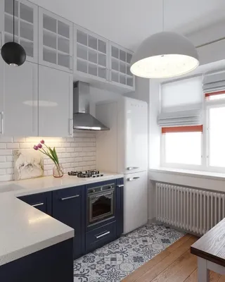 Дизайн кухни в панельном доме [91 фото]