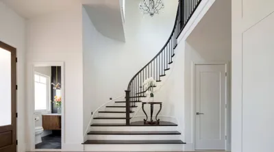 Лестницы угловые - Дизайн лестничных холлов угловые