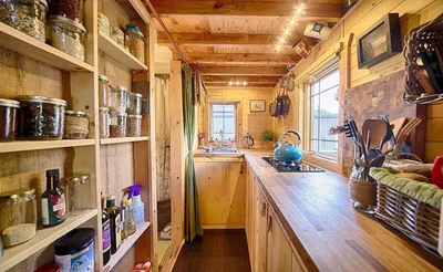 Кухня в садовом домике проходная дизайн (70 фото) - красивые картинки и HD  фото