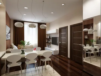 Интерьер однокомнатной квартиры: особенности оформления маленьких квартир-студий  | Lavanda-decor | Дзен