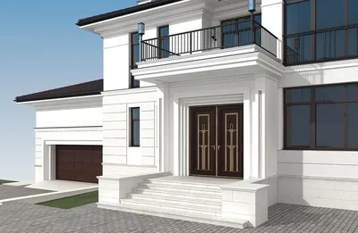 Дизайн фасадов загородного дома • Architect4U ®